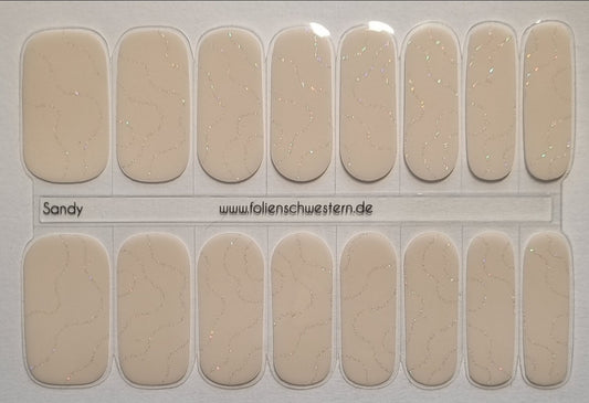 UV Gel Folien SG - Exclusive UV – Sandy U6397 (leicht semitransparent) - LIMITED!