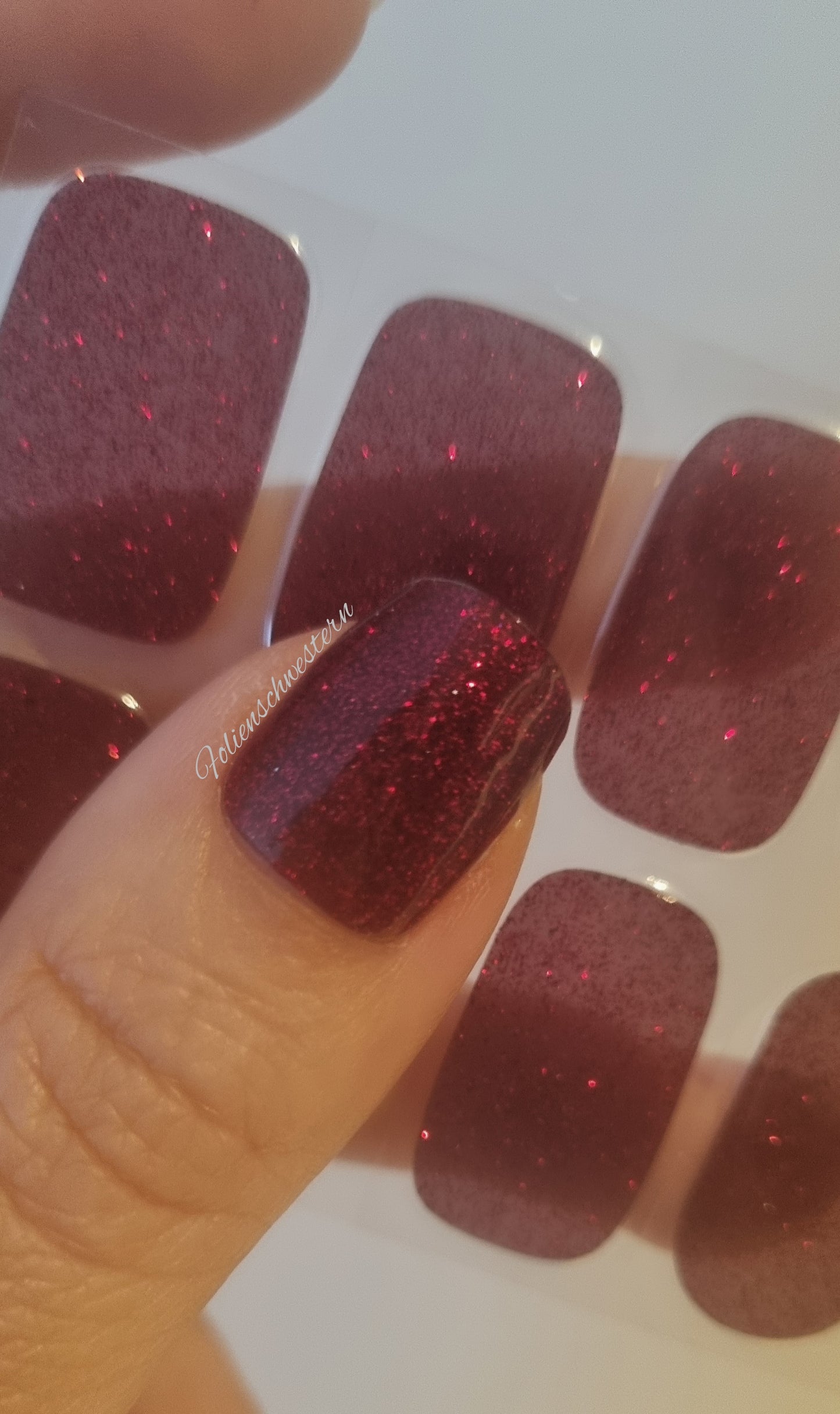 UV Gel Folien NG - Red Christmas Glitter NG200471
