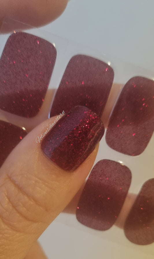 UV Gel Folien NG - Red Christmas Glitter NG200471
