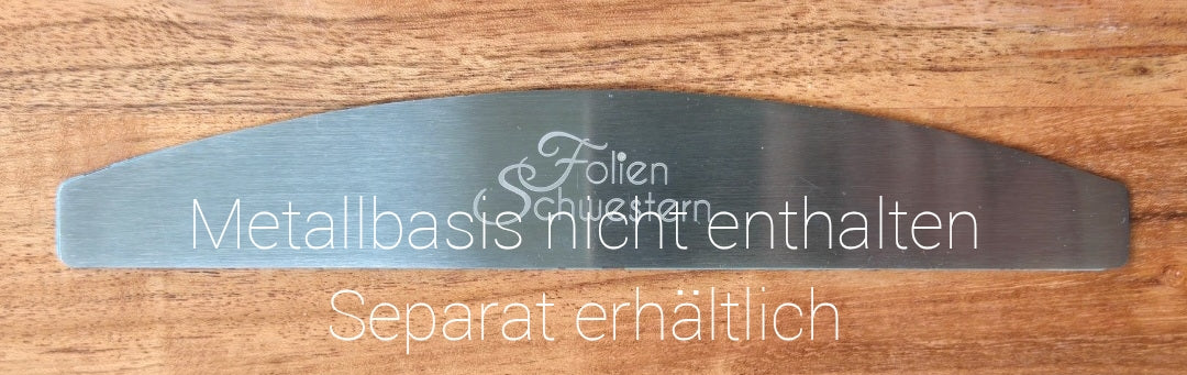 File & Base: Feile / Buffer zum Kleben für Metallbasis