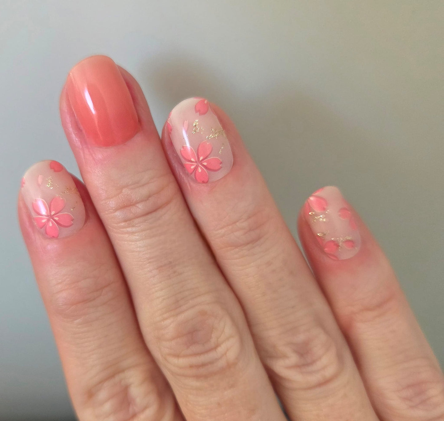 UV Free & No Top Coat - Coral Flower BSA0355 - LIMITED!