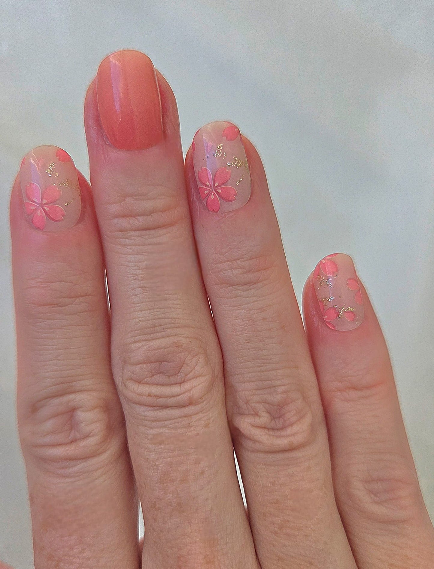 UV Free & No Top Coat - Coral Flower BSA0355 - LIMITED!