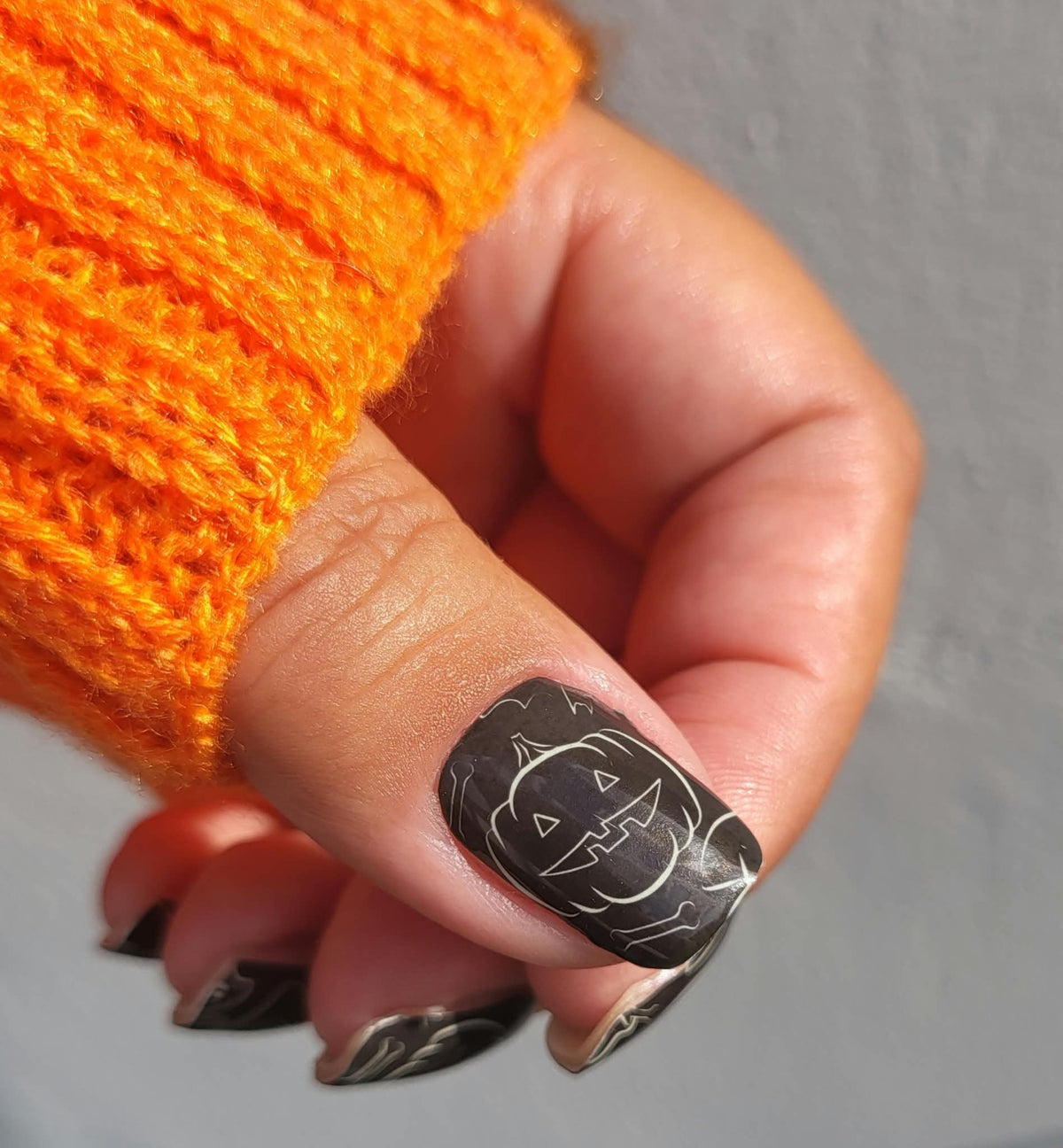 Specials - Glowing Pumpkins Nagelfolien Glow in the Dark SX010- LIMITED!
