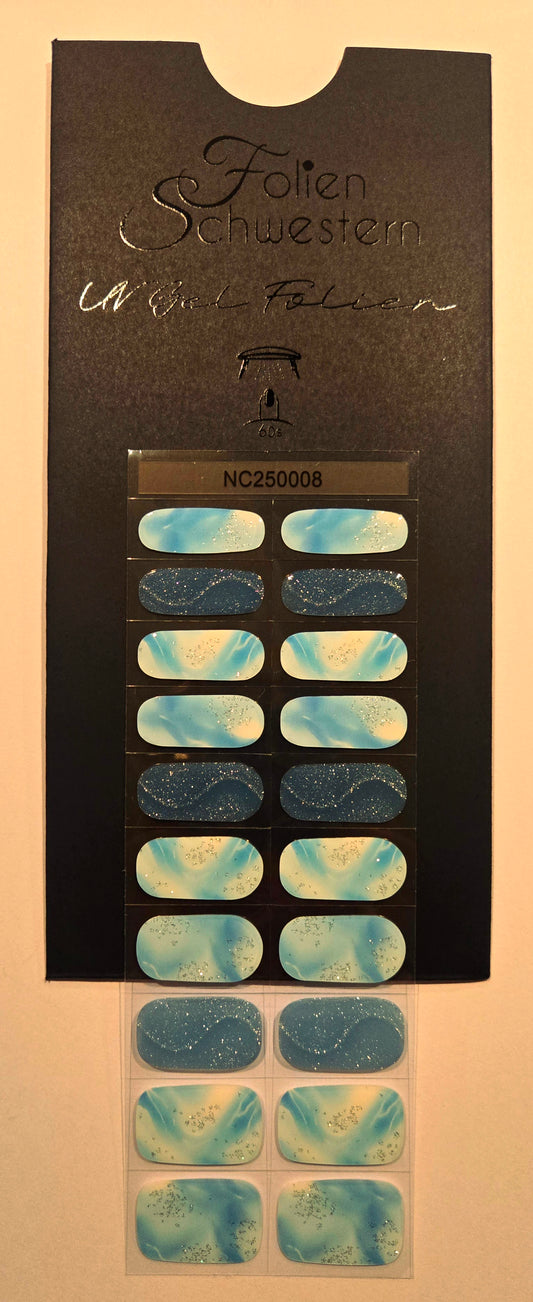 UV Gel Folien NC - The Frozen Blue NC250008