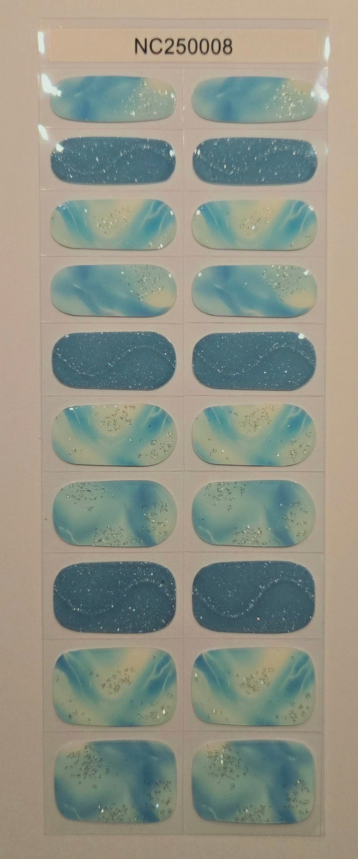 UV Gel Folien NC - The Frozen Blue NC250008