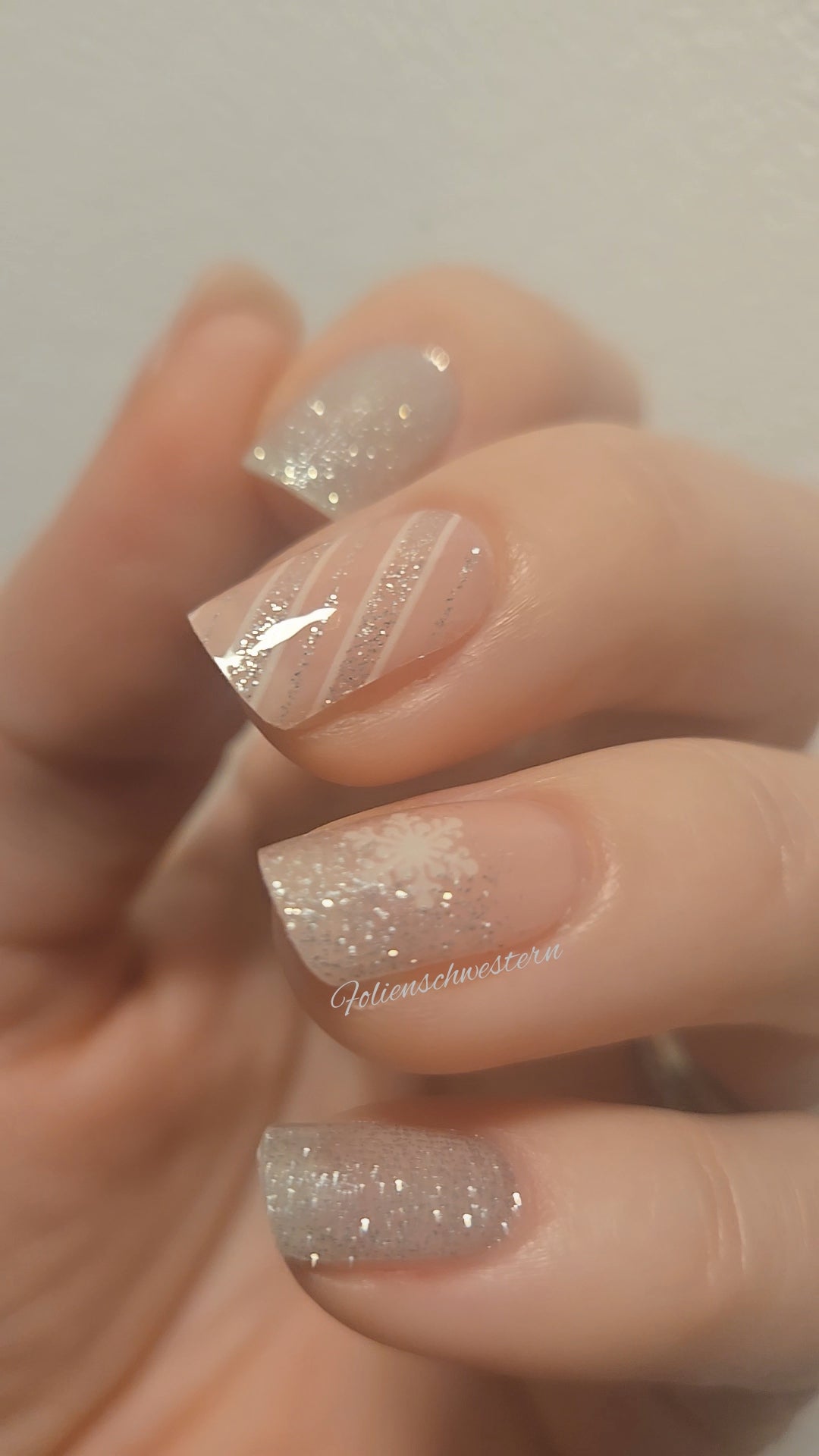 UV Gel Folien NC - Rose Noel Sparkle NC250099