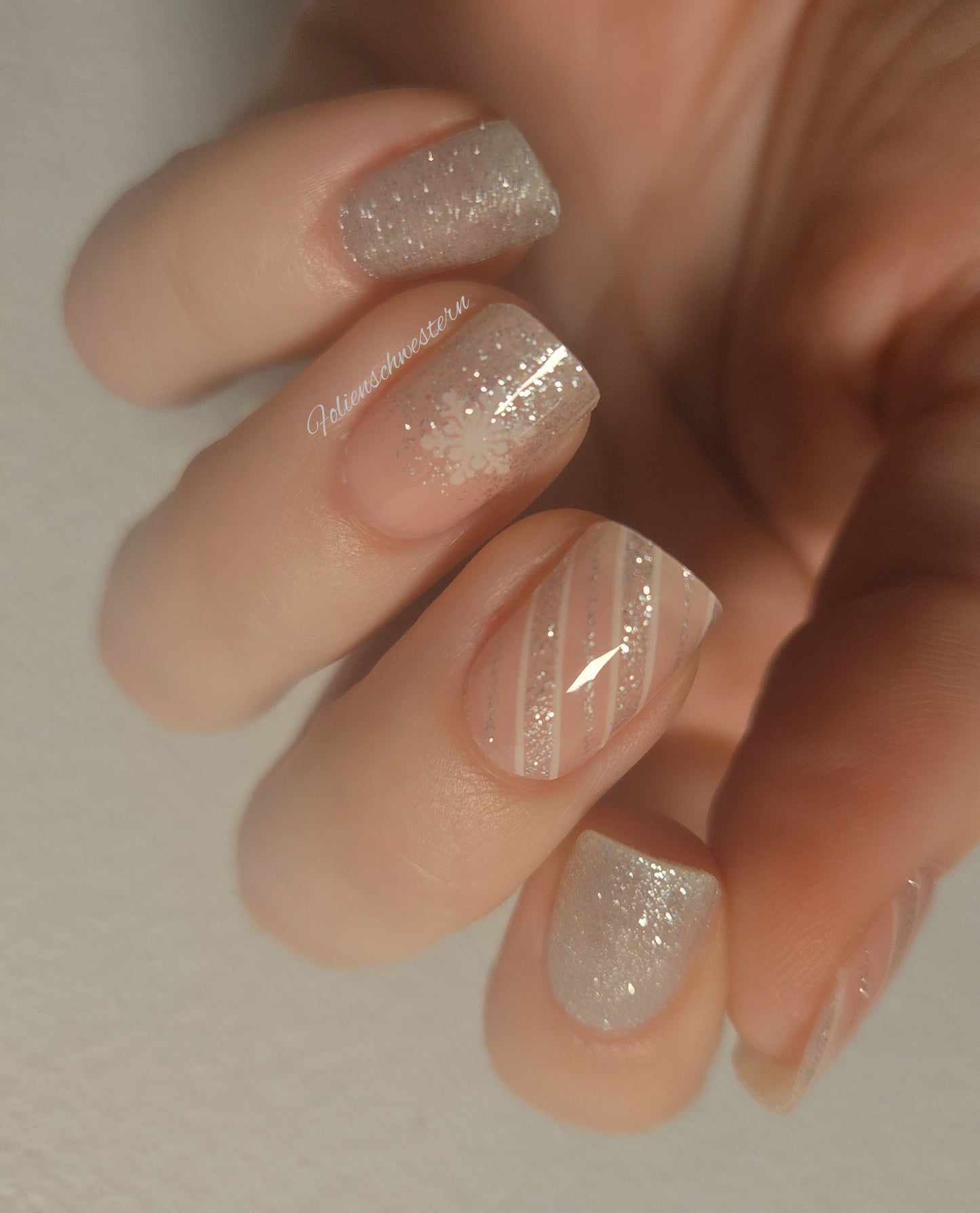 UV Gel Folien NC - Rose Noel Sparkle NC250099