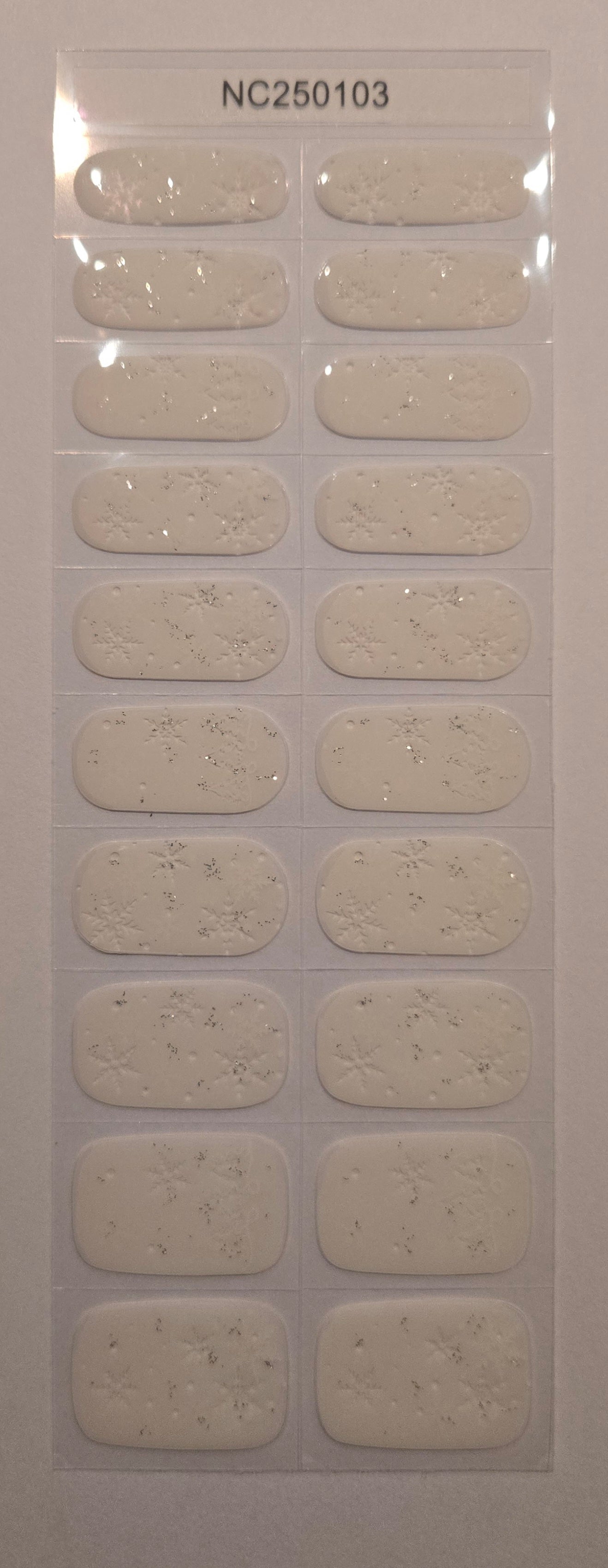 UV Gel Folien NC - Snowy Whisper NC250103