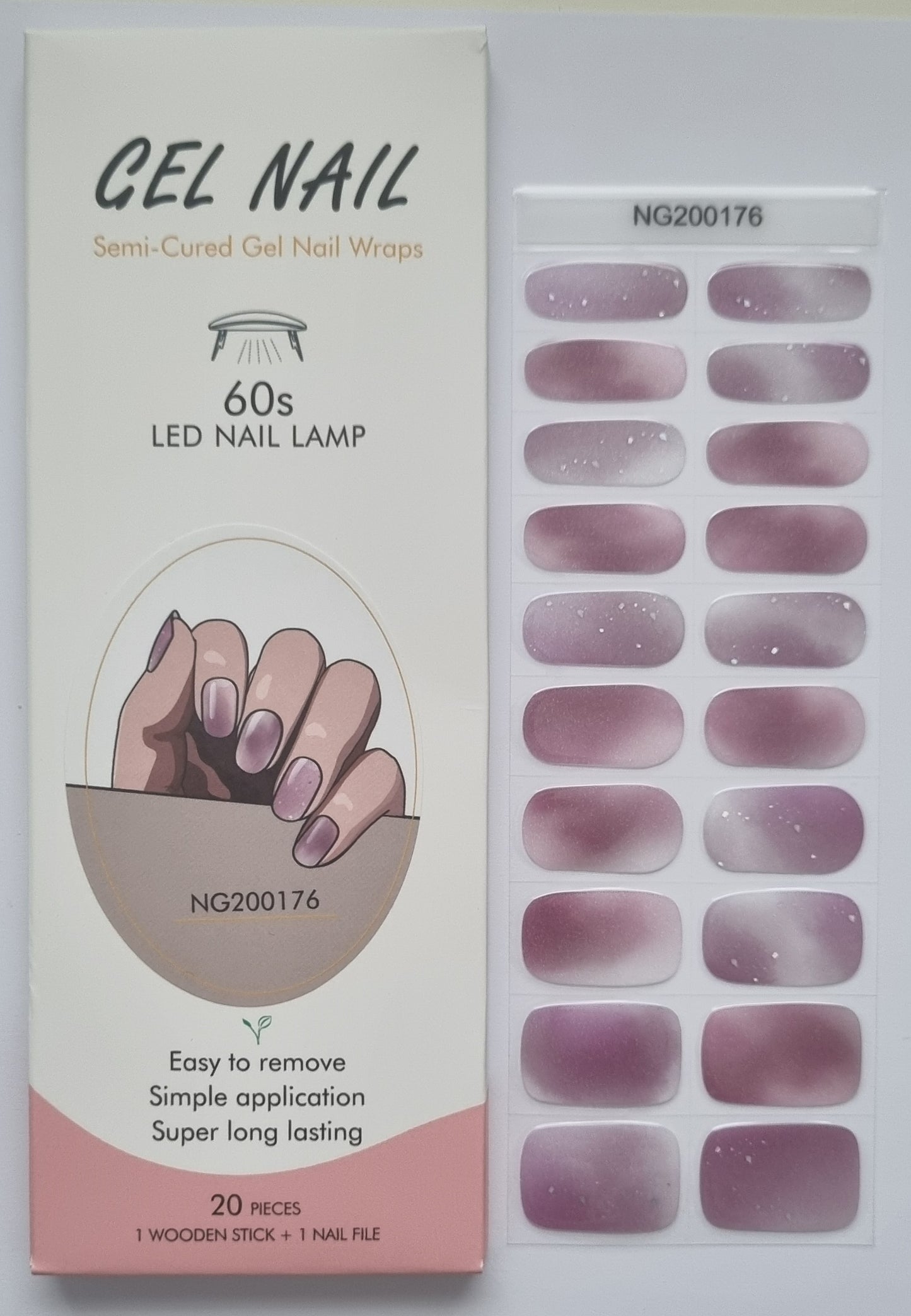 UV Gel Folien NG - Cloudy Rose NG200176
