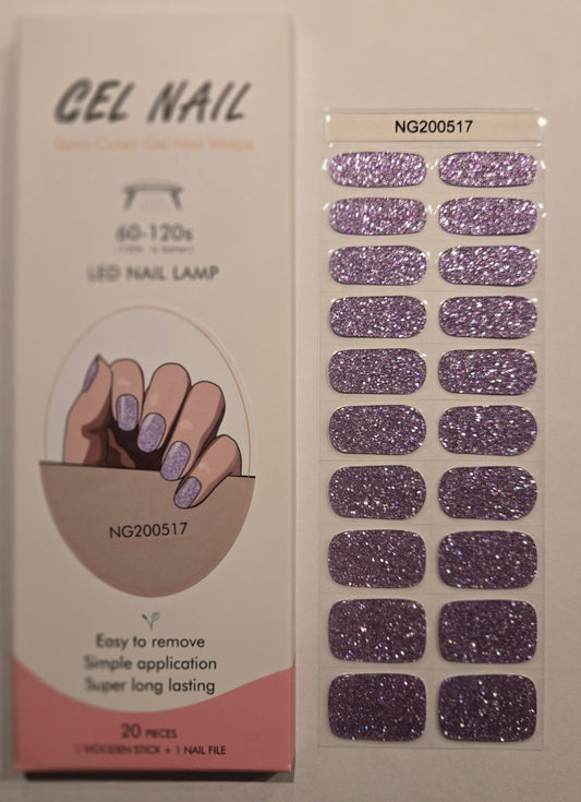 UV Gel Folien NG - Glitter Purple NG200517