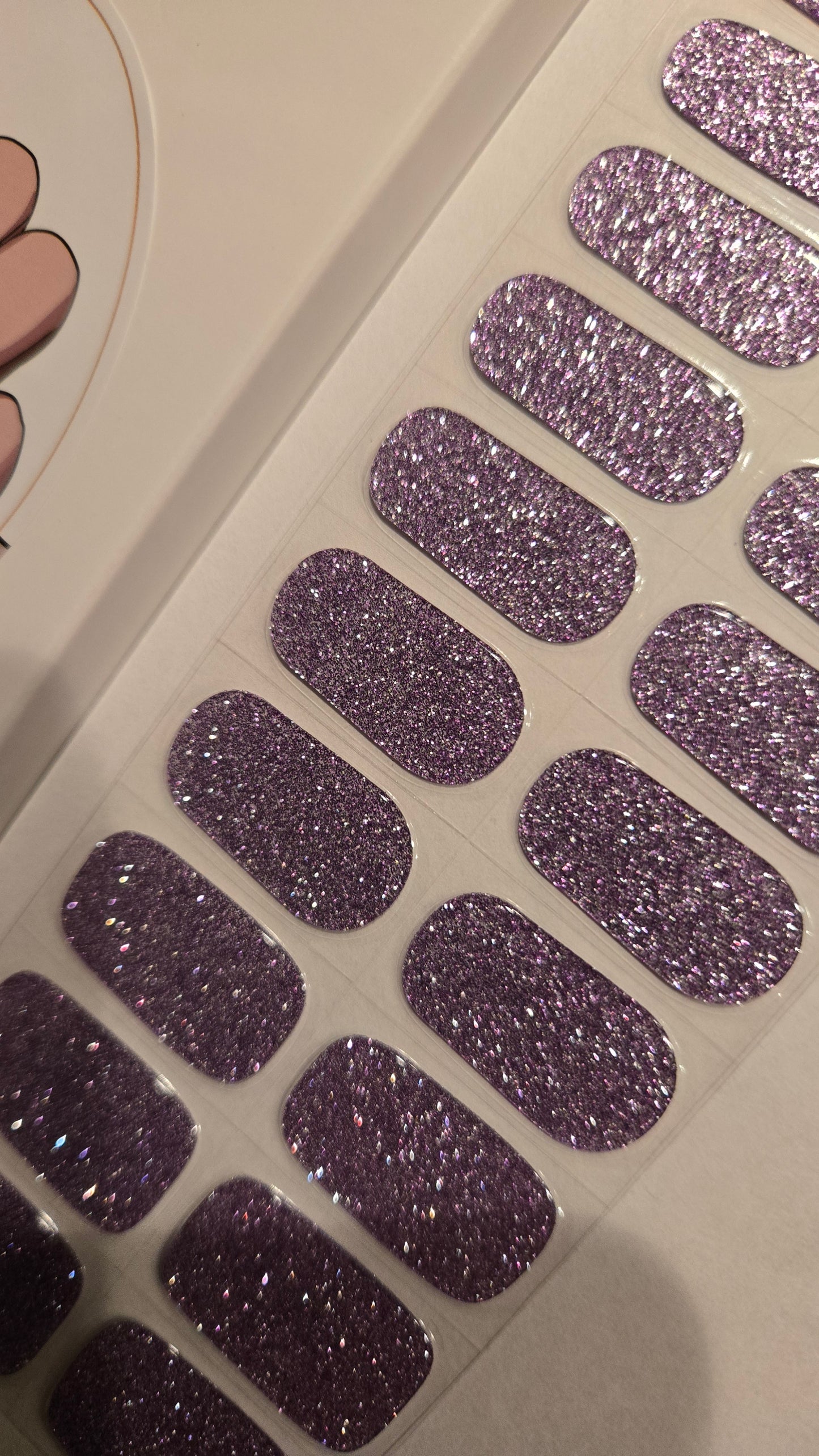 UV Gel Folien NG - Glitter Purple NG200517