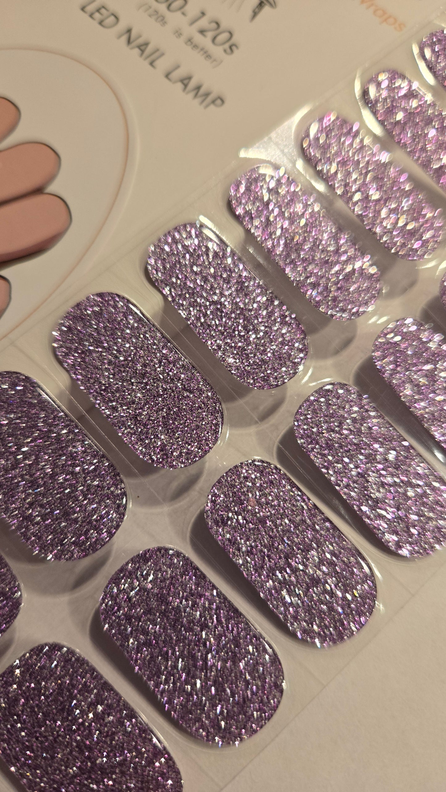 UV Gel Folien NG - Glitter Purple NG200517