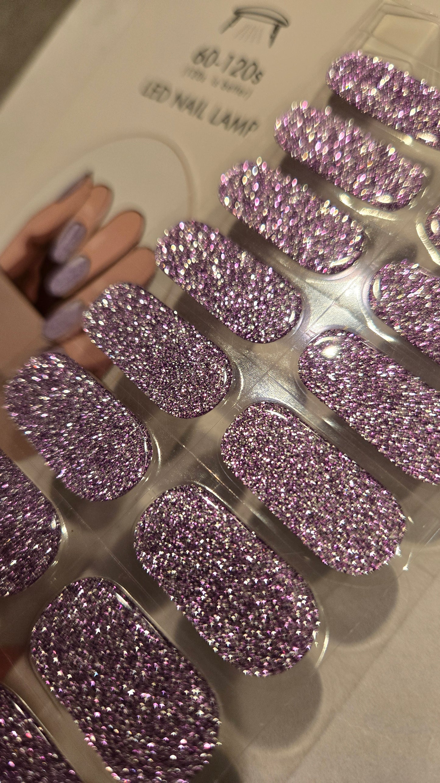 UV Gel Folien NG - Glitter Purple NG200517