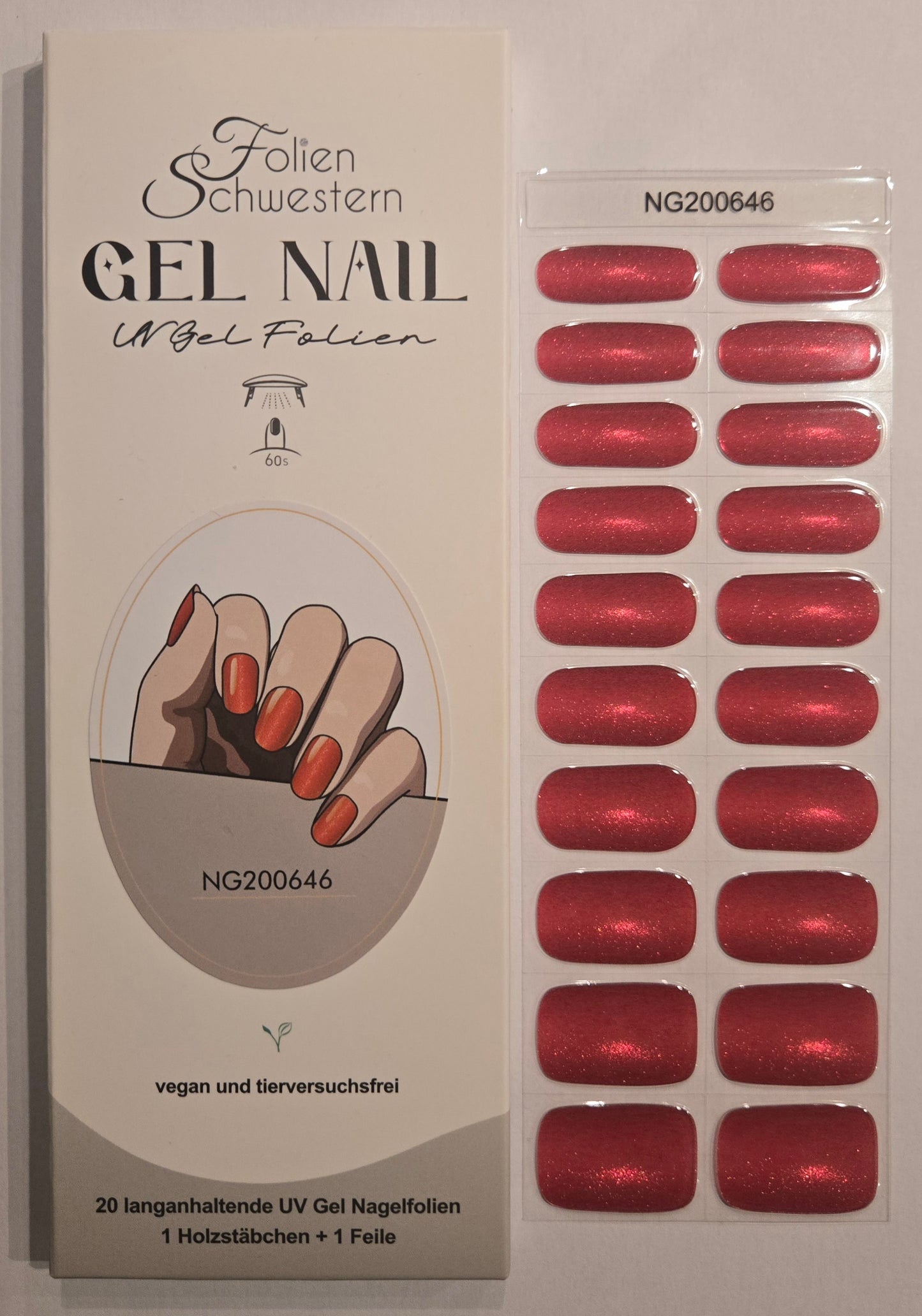 UV Gel Folien NG - Red Cat Eye NG200646