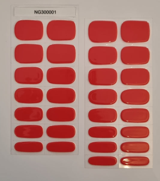 UV Gel Folien NG XL Set - Classic Red NG300001