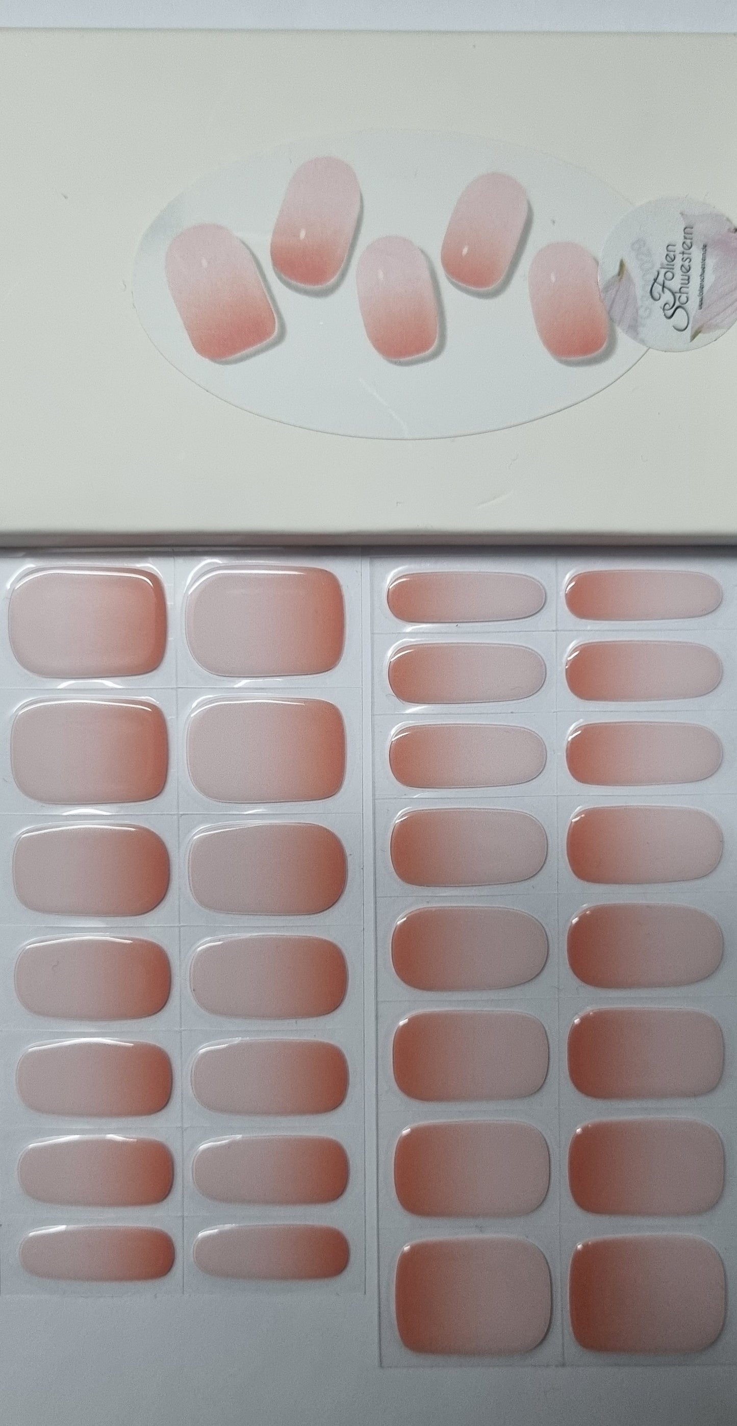 UV Gel Folien NG XL Set - Peachy Boomer NG300029