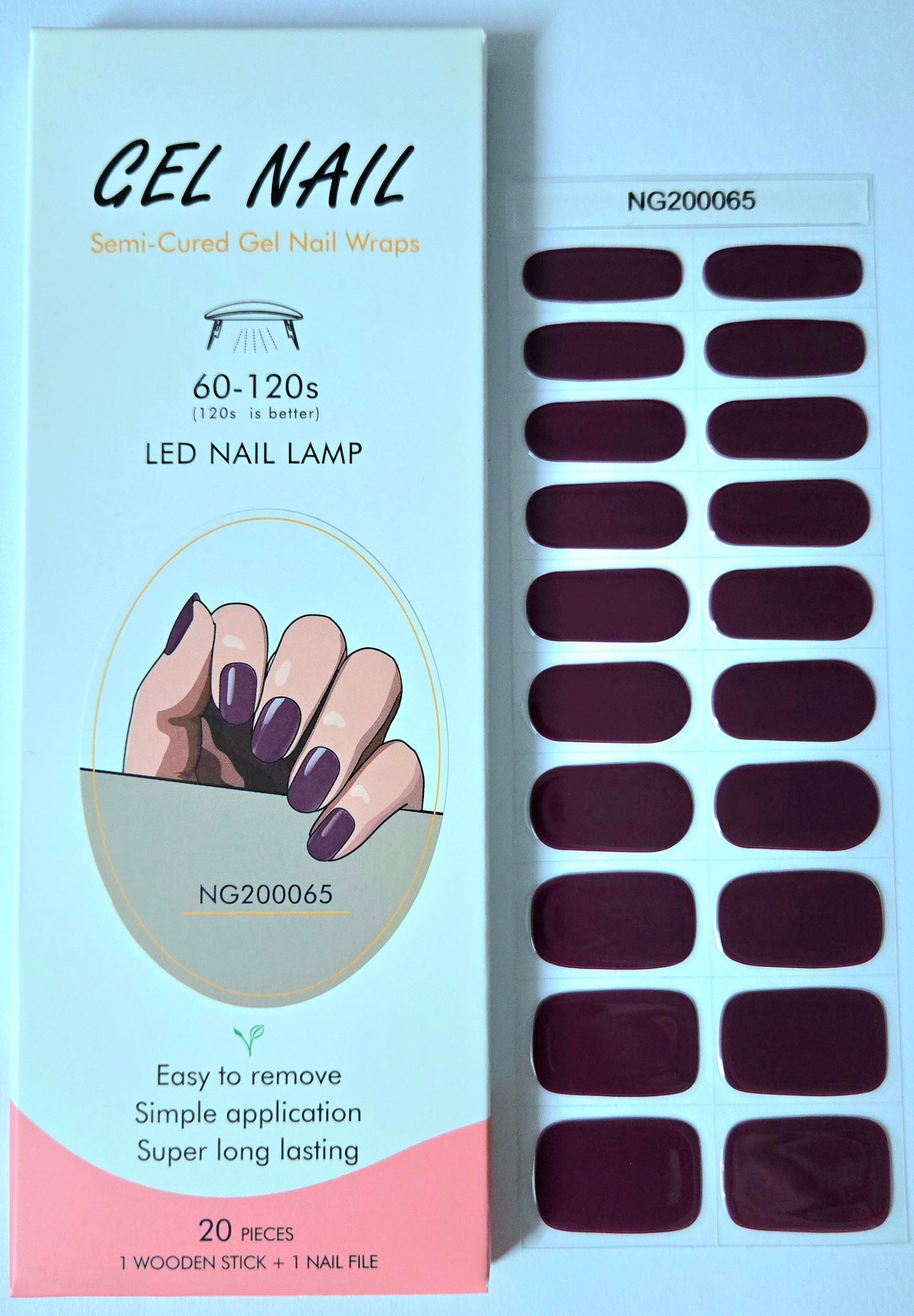 UV Gel Folien NG - Plum NG200065
