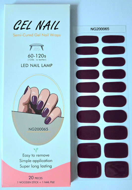 UV Gel Folien NG - Plum NG200065