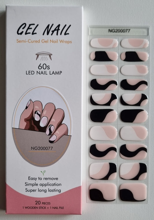 UV Gel Folien NG - Wave B&W NG200077