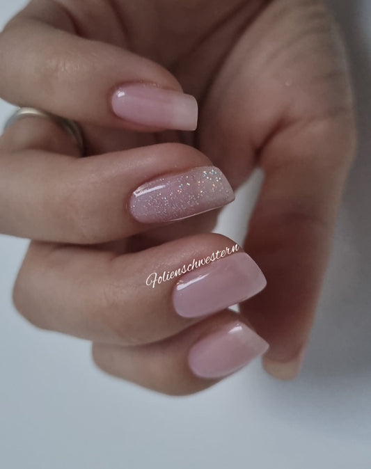 UV Gel Folien NG - Uni Sheer Rose Gel Look NG200086