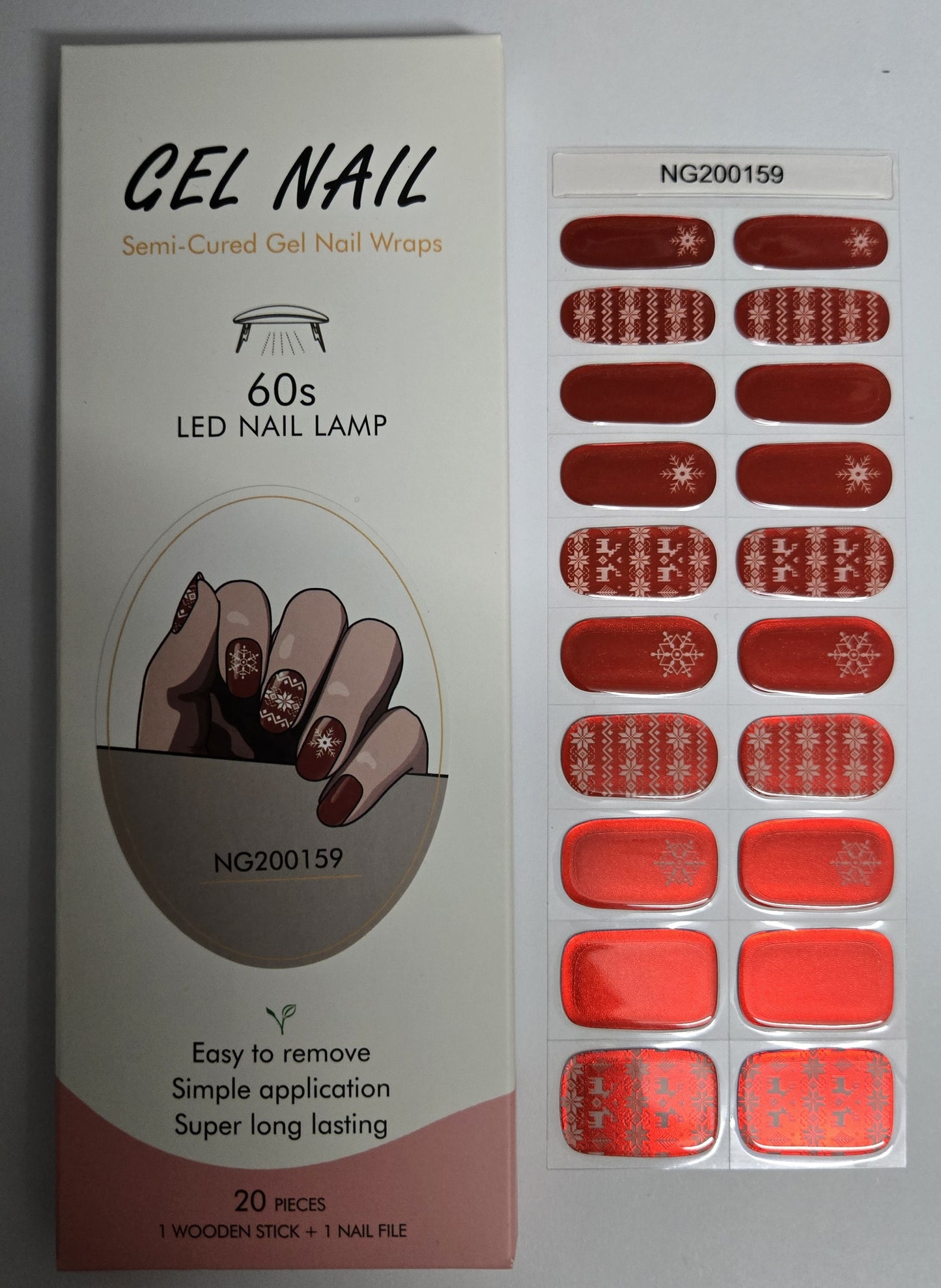 UV Gel Folien NG - Nordic Red NG200159