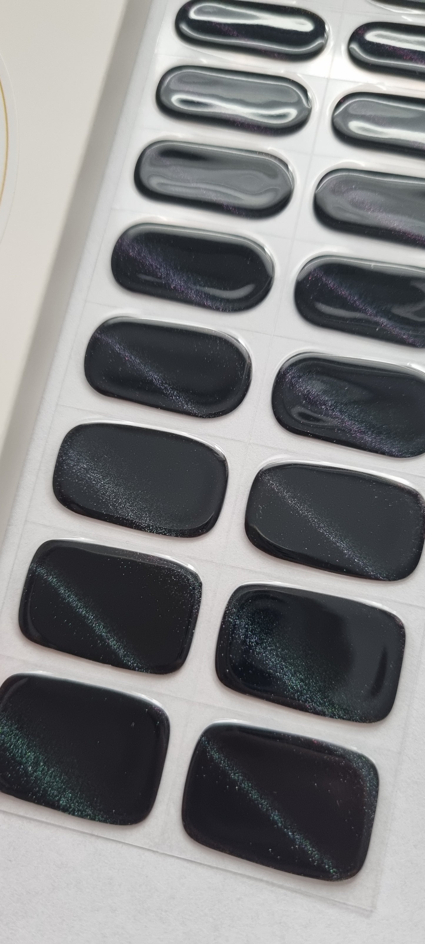 UV Gel Folien NG - Deep Blue/Black Cat Eye Glitter NG200171