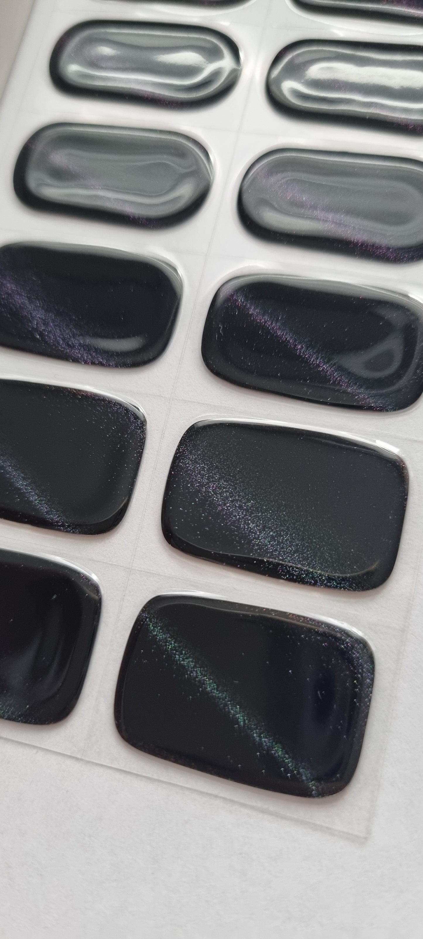 UV Gel Folien NG - Deep Blue/Black Cat Eye Glitter NG200171