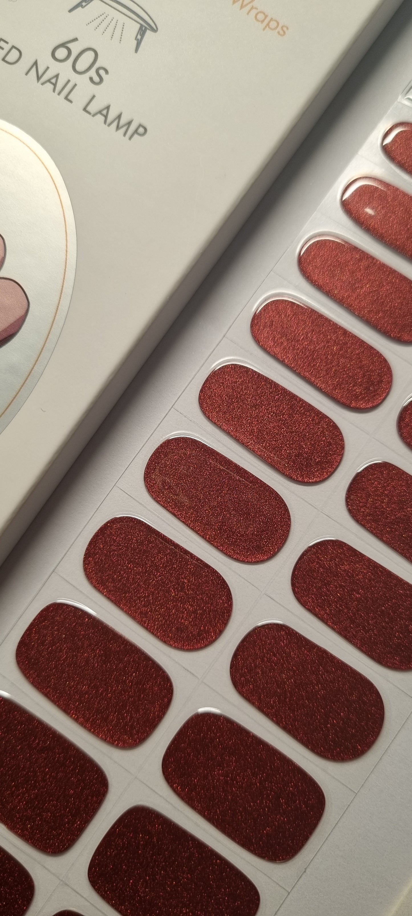 UV Gel Folien NG - Rusty Red Glitter NG200184