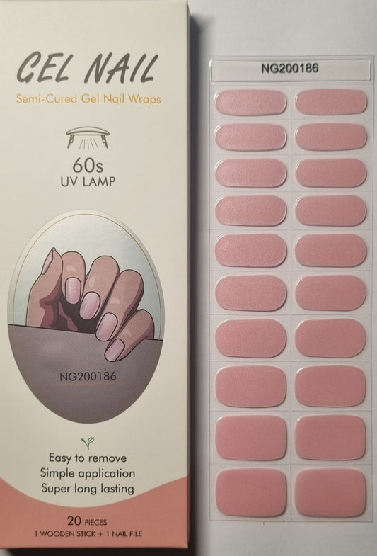 UV Gel Folien NG - Rose Shimmer / Glitzer NG200186