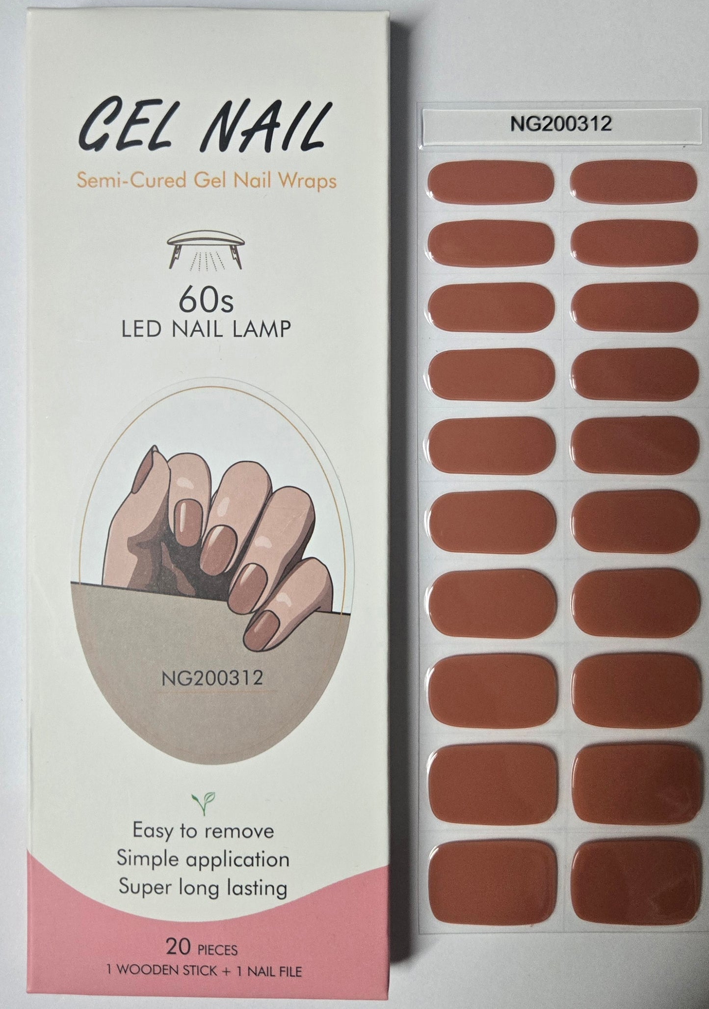 UV Gel Folien NG - Terracotta Kiss NG200312