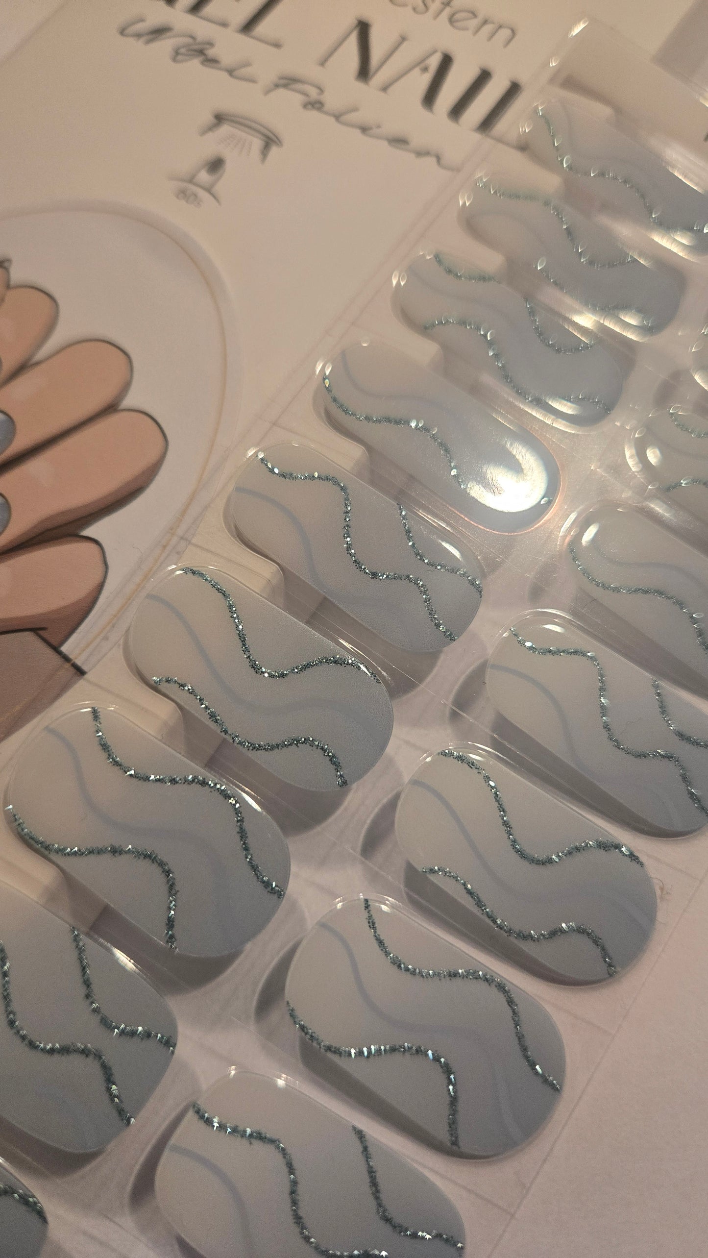 UV Gel Folien NG - Icy Waves NG200623