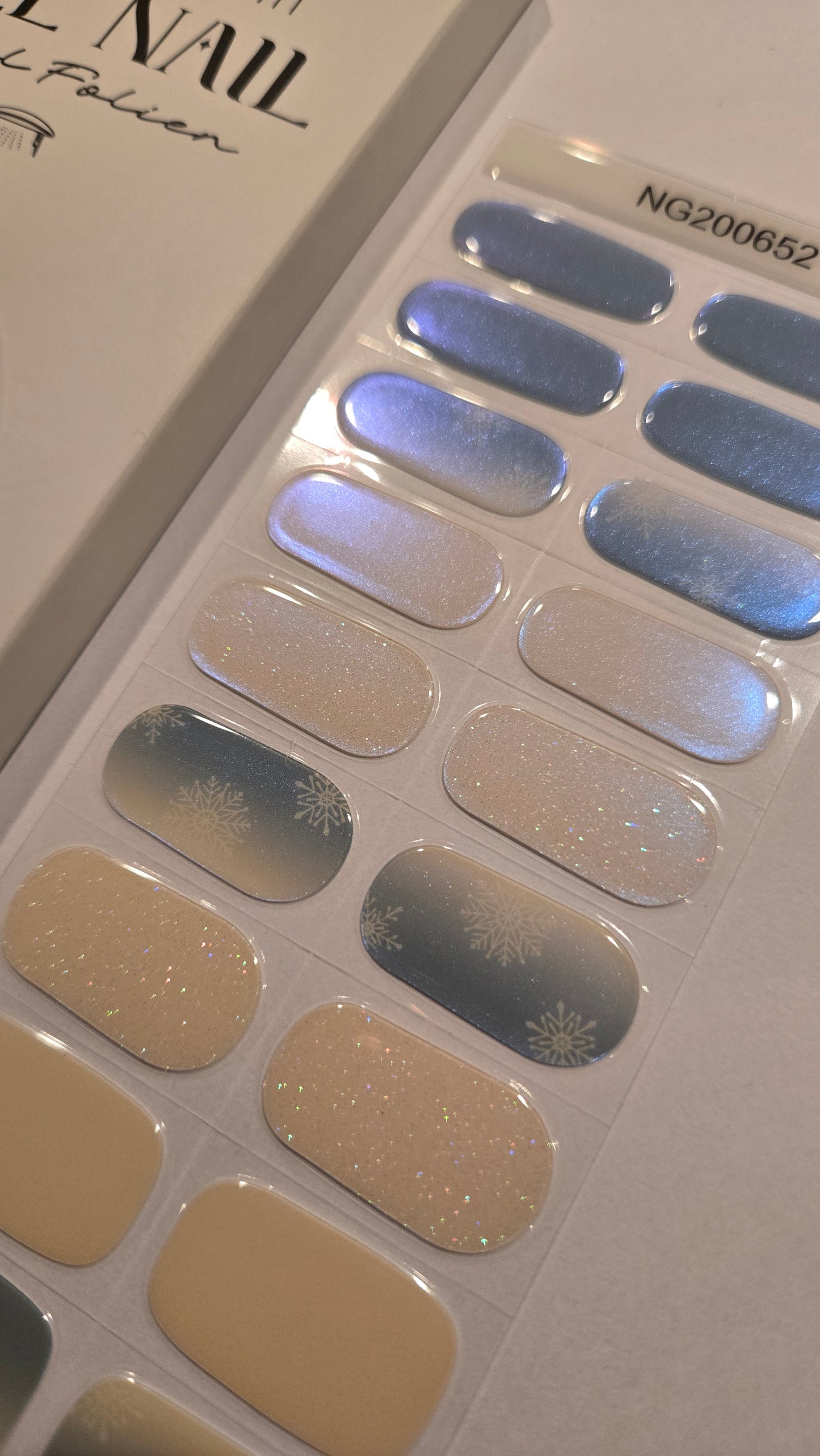 UV Gel Folien NG - Frozen Aura NG200652