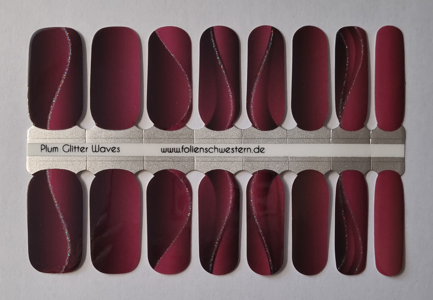 Exclusive - Plum Glitter Waves S6369 - LIMITED!