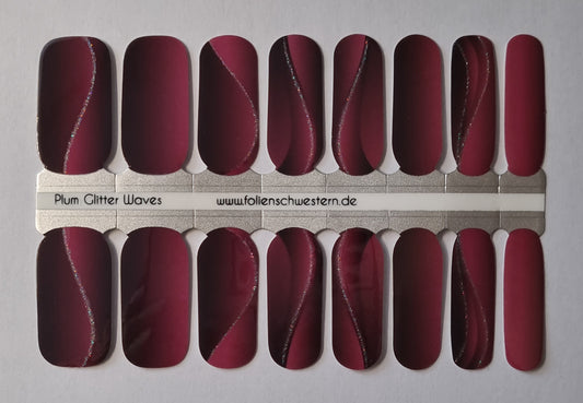 Exclusive - Plum Glitter Waves S6369 - LIMITED!