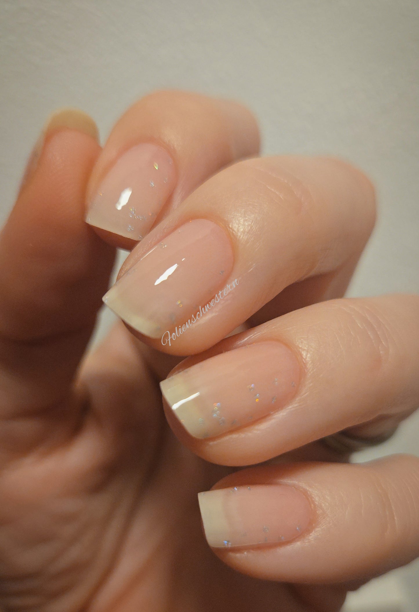 Exclusive GlossFlex - Babyboomer Glitter (semitransparent) S6862