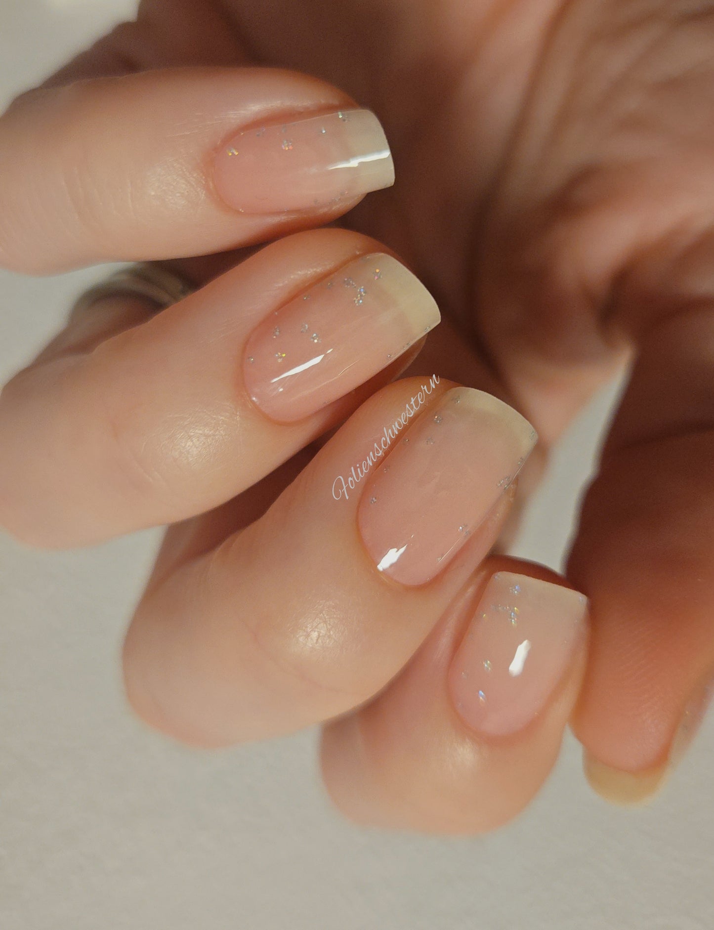 Exclusive GlossFlex - Babyboomer Glitter (semitransparent) S6862