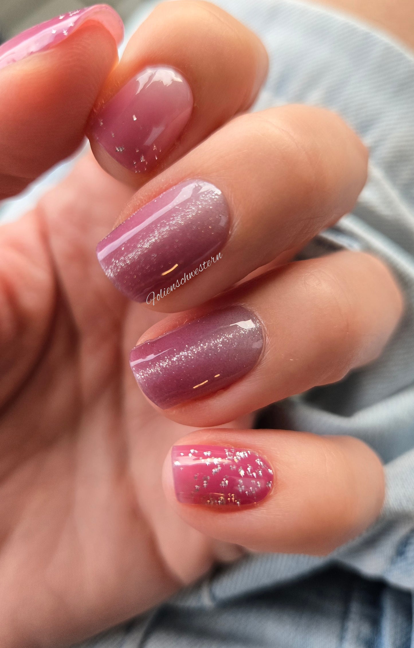 UV Free und No Top Coat Nagelfolien - Gina BSA0234