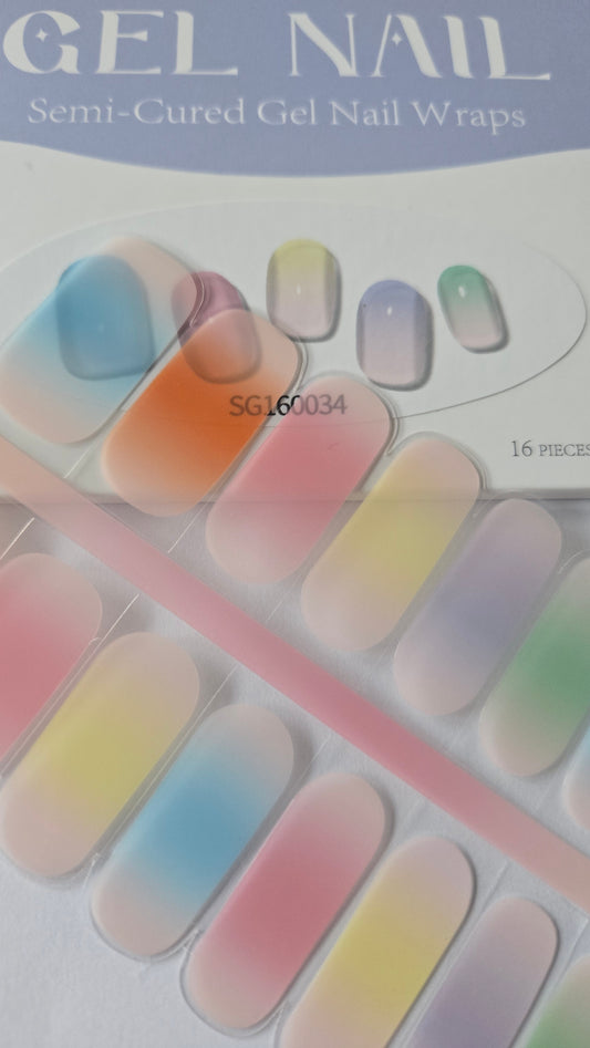 UV Gel Folien SG - Colorful Ombre SG160034- LIMITED!