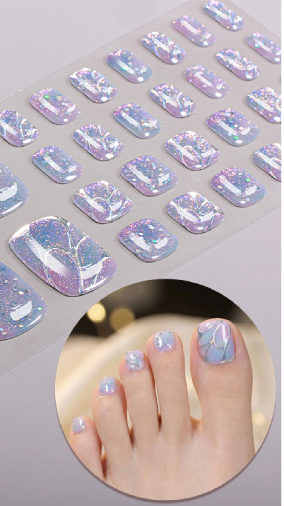Fußfolien FF 53 - Summer is Magic - UV Free & No Top Coat!
