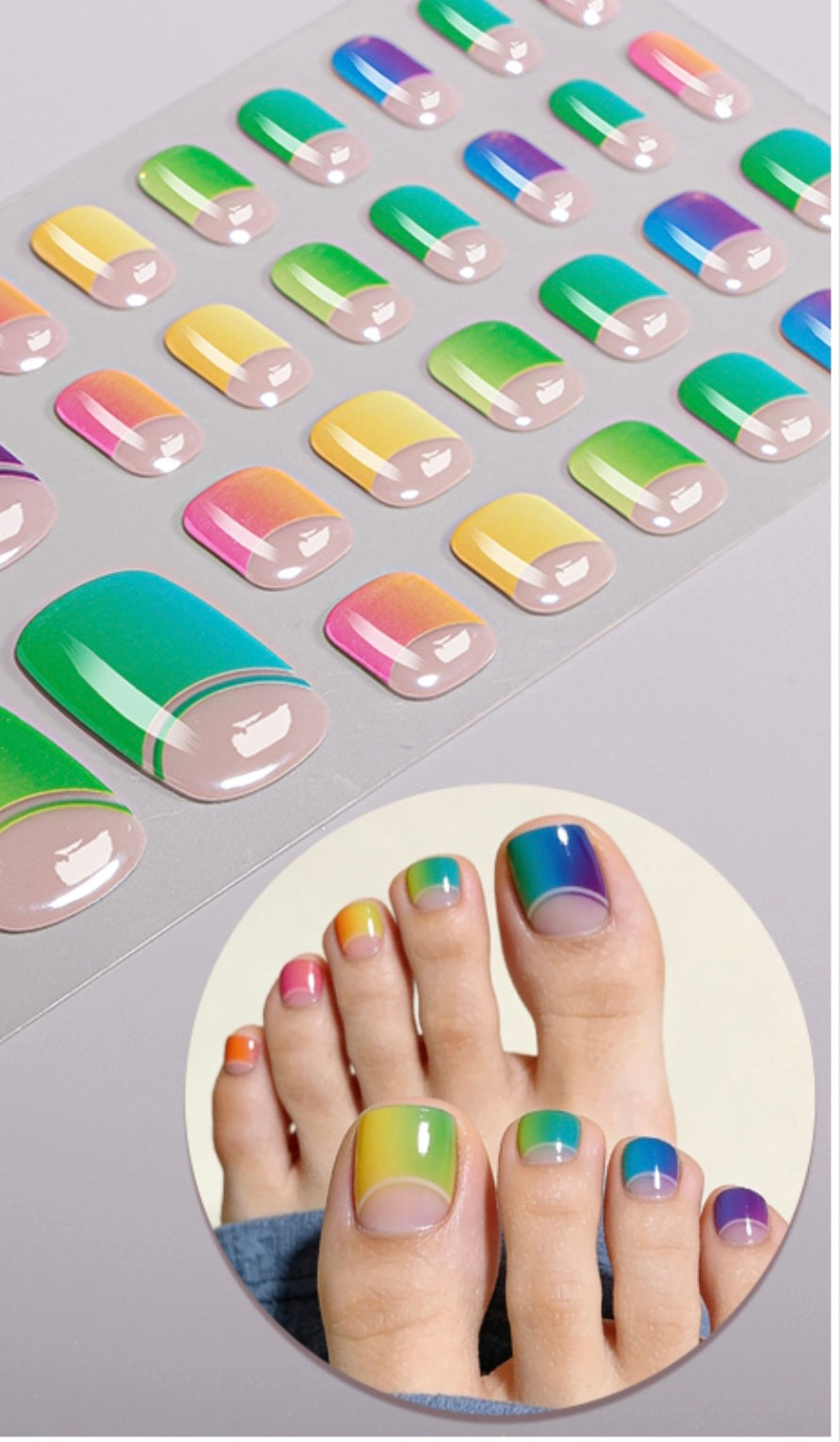 Fußfolien FF 0061 - Pride Feet - UV Free & No Top Coat!