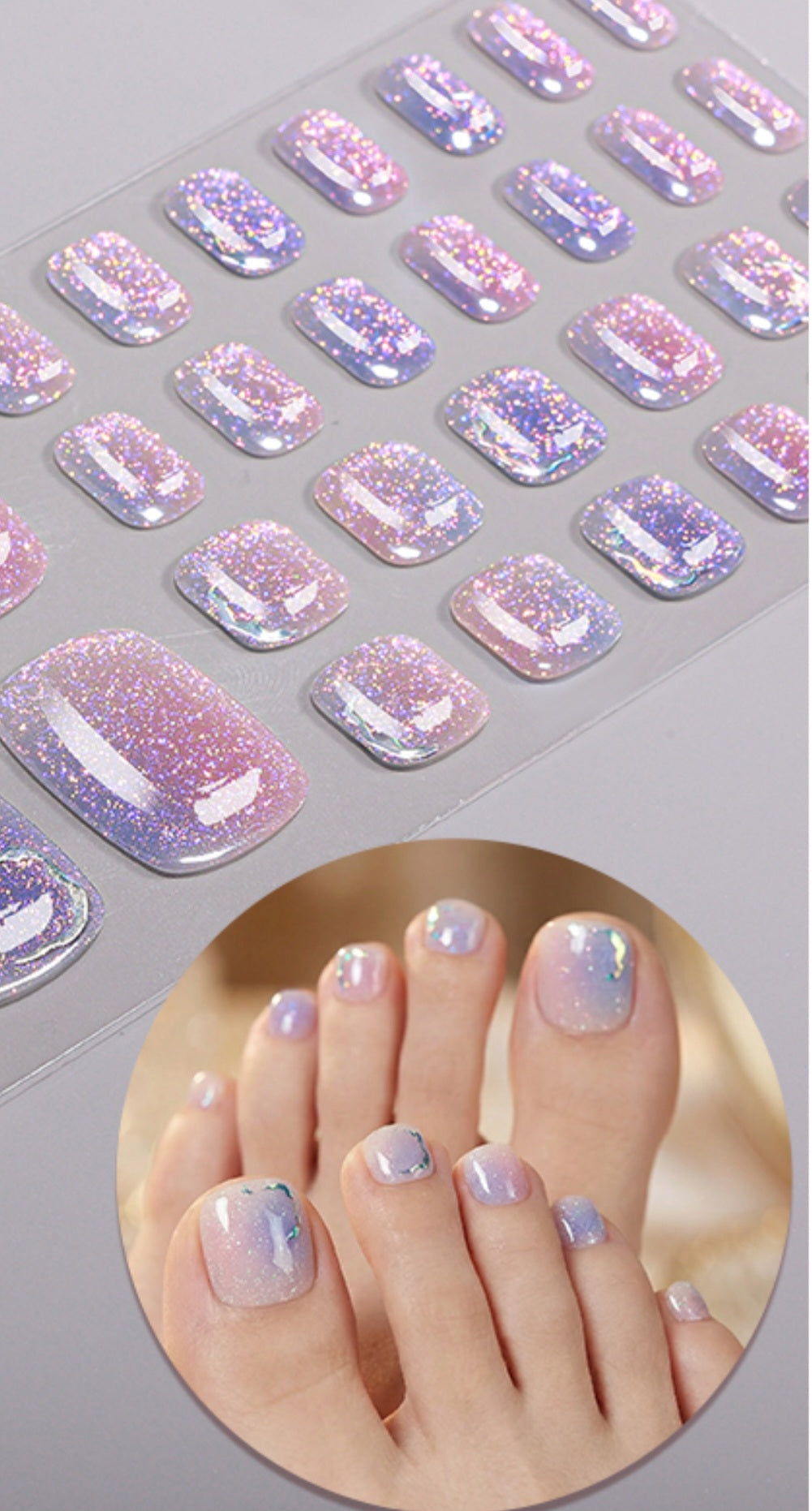 Fußfolien FF54 - Sky- UV Free & No Top Coat!