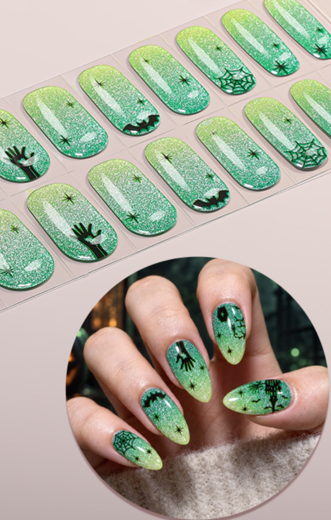 UV Free & No Top Coat- Weird! BSA0503 - Glow in the Dark!