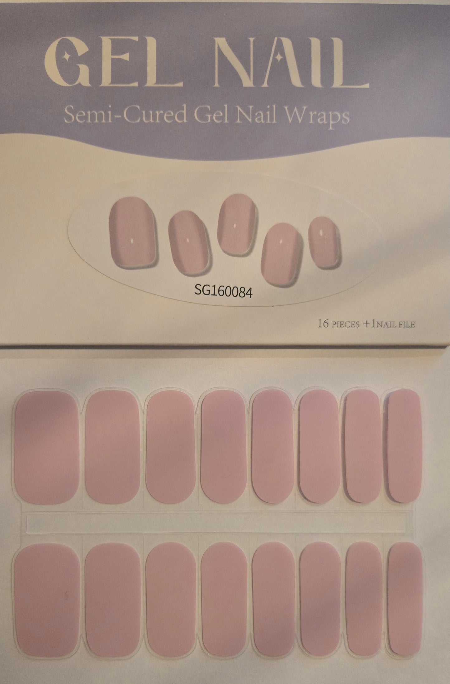 UV Gel Folien SG - Zartes Rosé Pastell - SG160084