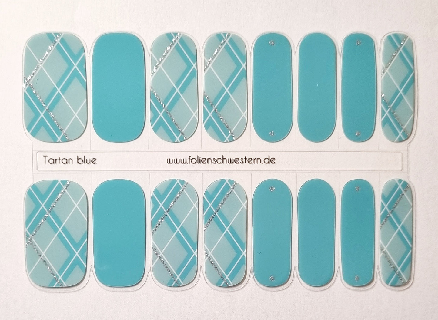 UV Gel Folien SG - Exclusive UV - Tartan Blue U6403 - LIMITED!