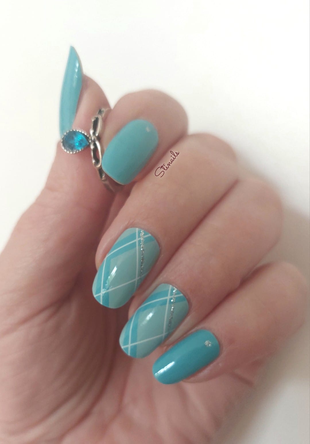 UV Gel Folien SG - Exclusive UV - Tartan Blue U6403 - LIMITED!