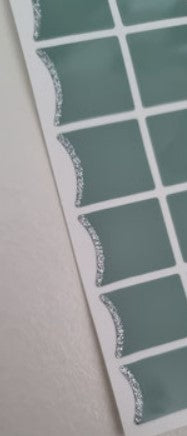 Exclusive - Green Glitter French Tips T6818 -  LIMITED!