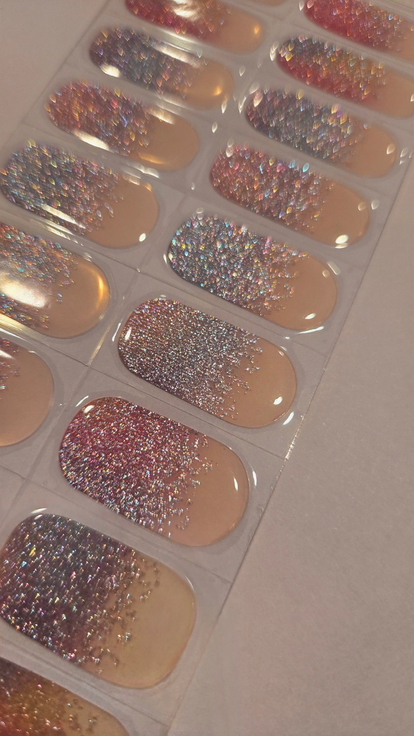 UV Gel Folien NC - Rainbow French NC250114