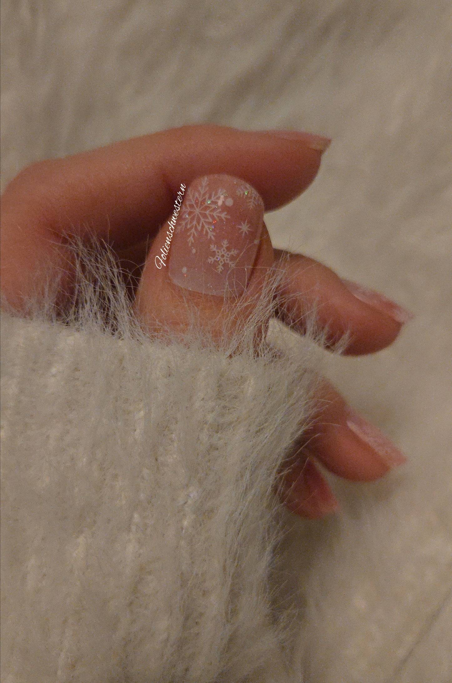 UV Gel Folien NG - Pink Boomer Snowflakes NG200591