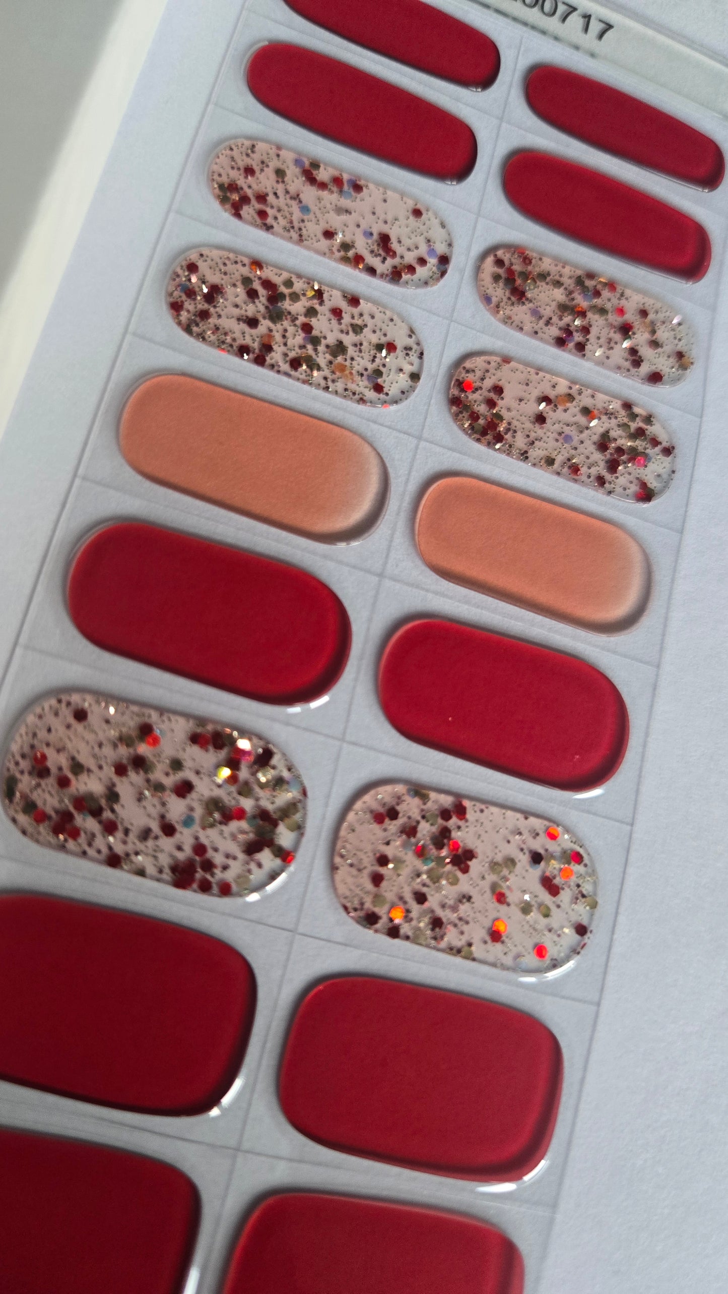 UV Gel Folien NG - Red Confetti - NG200717