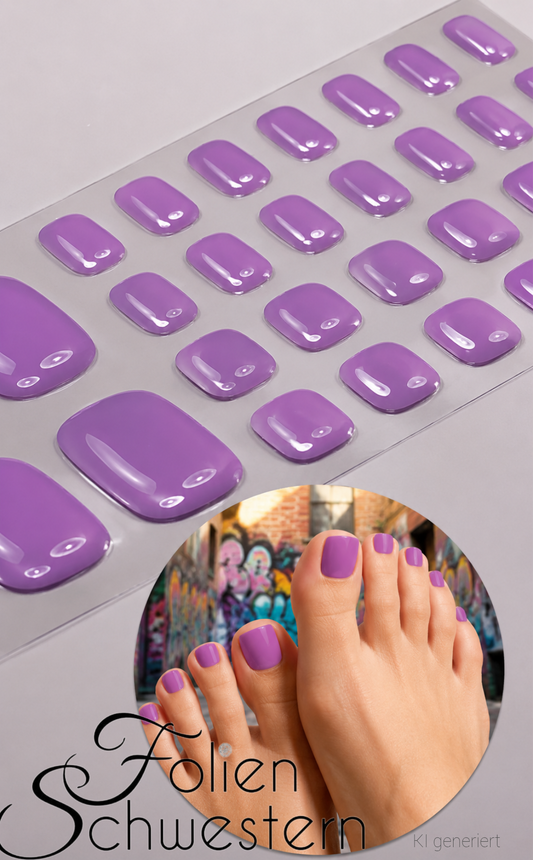 Fußfolien FF34 - Lavender - UV Free & No Top Coat!
